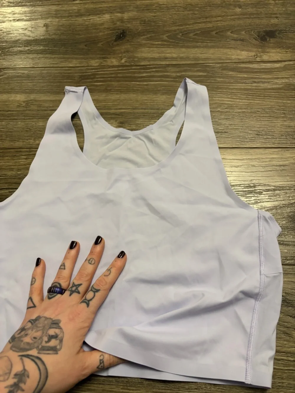 NWOT Lululemon Fast and Free Tank Top *Light (Serene Blue) Size L
